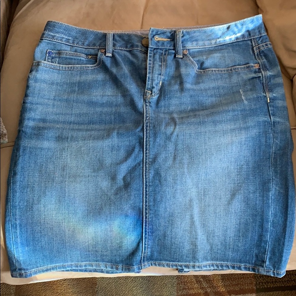 Gap 1969 jean skirt with back slit